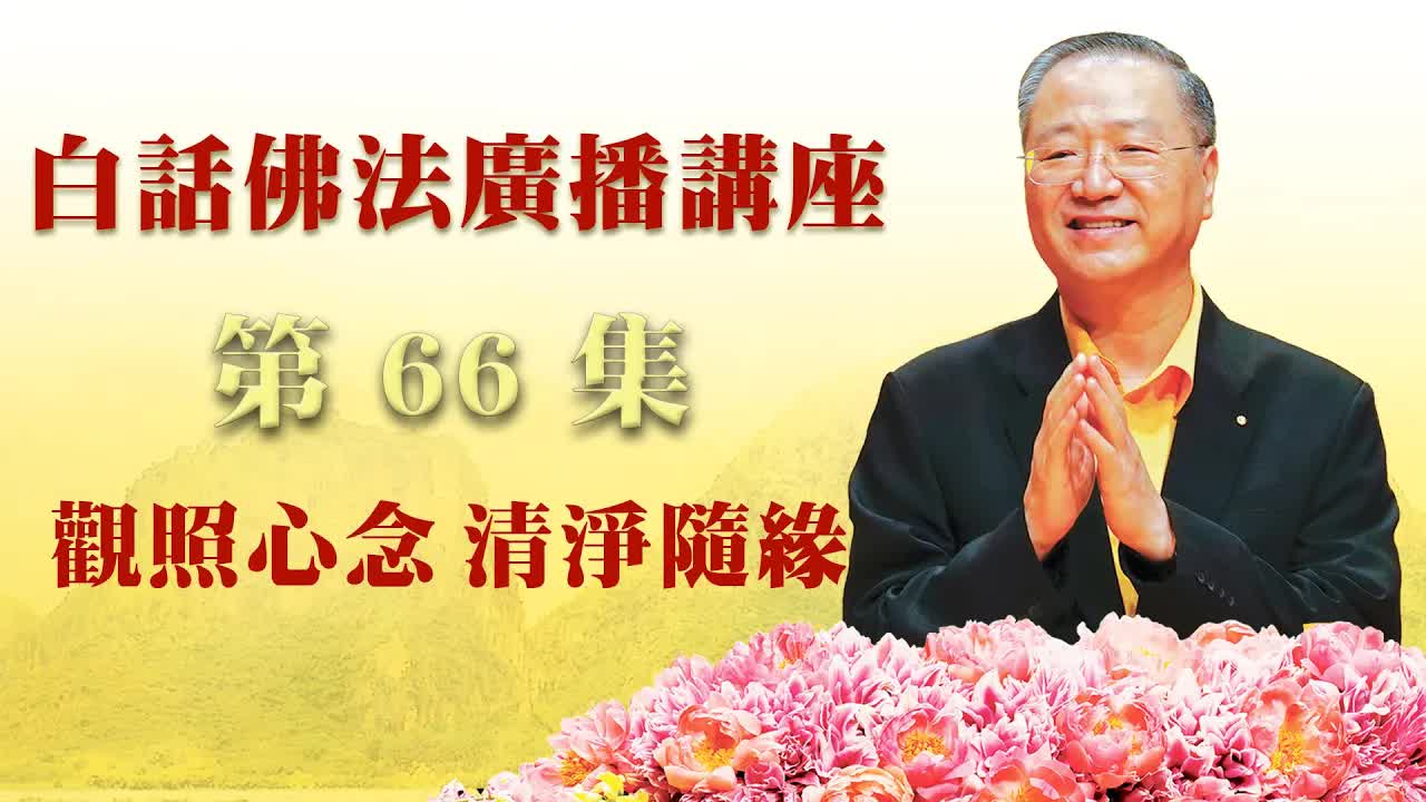 66. 观照心念.清净随缘~白话佛法广播讲座_第66集
