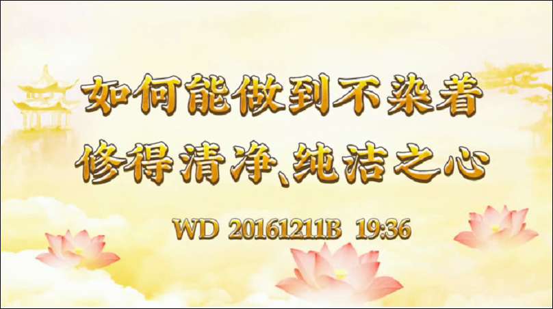 18.  如何做到不染着，修得清净、纯洁之心