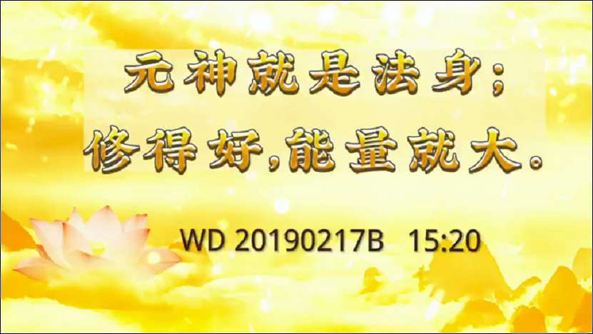 41.  元神就是法身，修的好，能量就大。