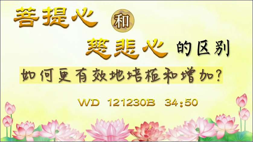 44.  菩提心和慈悲心的区别？如何更有效地培植和增加?