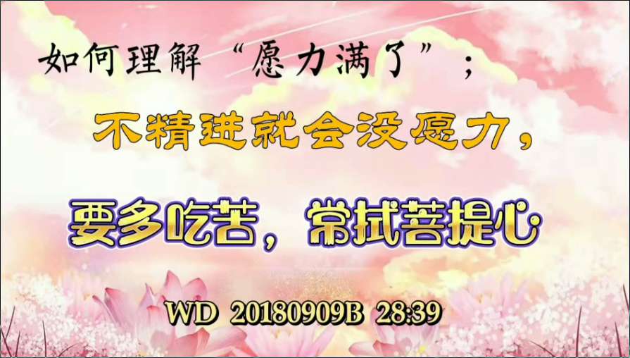 60. 如何理解"愿力满了", 不精进就会没愿力。要多吃苦,尝拭菩提心。问答20180909B 28:40