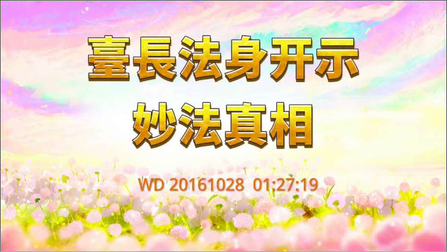 64. 台 长 法身开示:妙法真相!问答20161028 01:27:19