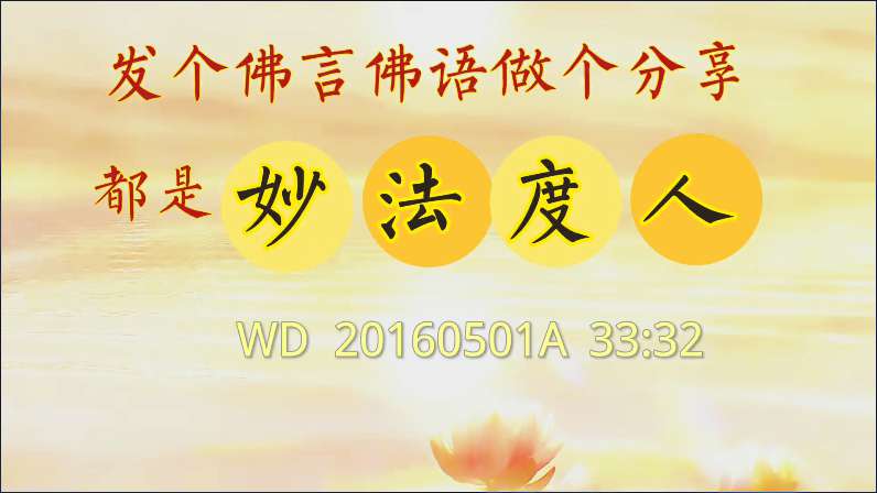 81. 发个佛言佛语做个分享,都是妙法度人!问答20160501A 33:32