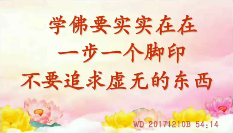 80. 学佛要实实在在一步一个脚印,不要追求虚无的东西 (问答20171210)